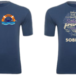 Camisa malha azul mesclado - ponta de estoque