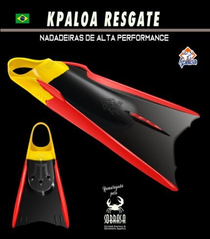 Nadadeiras Kpaloa Tritão em borracha vulcanizada (par)