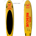 Prancha Rescue soft com 3 alças 9 pés com capa - venda sob consulta