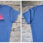 Camisa malha azul mesclado Piscina+Segura - ponta de estoque