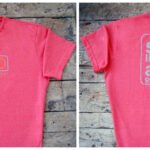 Camisa malha rosa mesclado