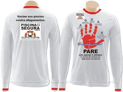 Camisa Piscina+Segura em helanca light