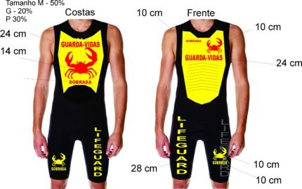 Neoprene Short John lifeguard - sob encomenda (veja condições)